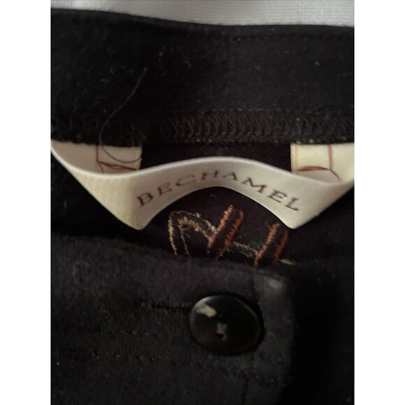 Bechamel Black Button-Up Cardigan With Giraffe & Zebra Embroidery - Picture 5 of 10